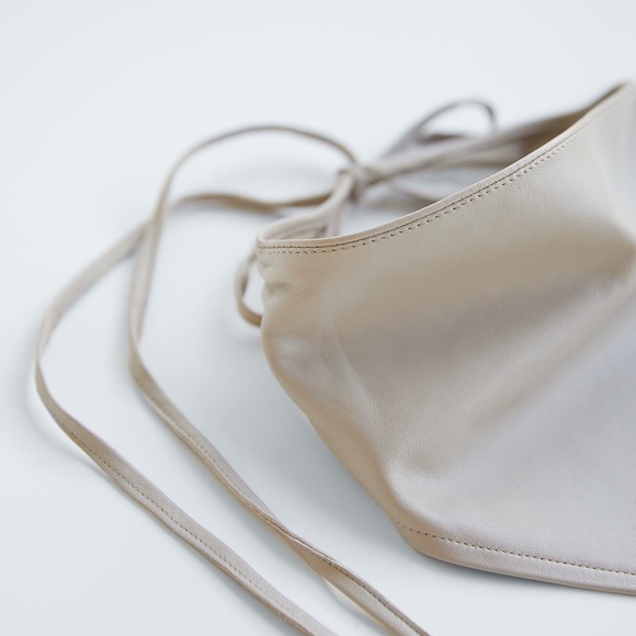 Zara Leather Bandanna. New With Tags! - Picture 3 of 4